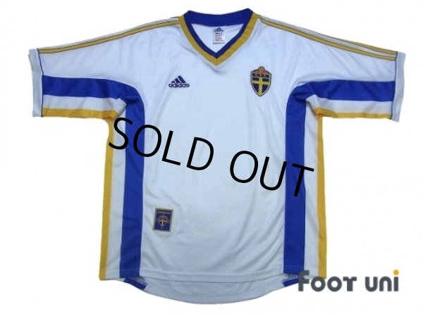 Photo1: Sweden 1998 Away Shirt (1)