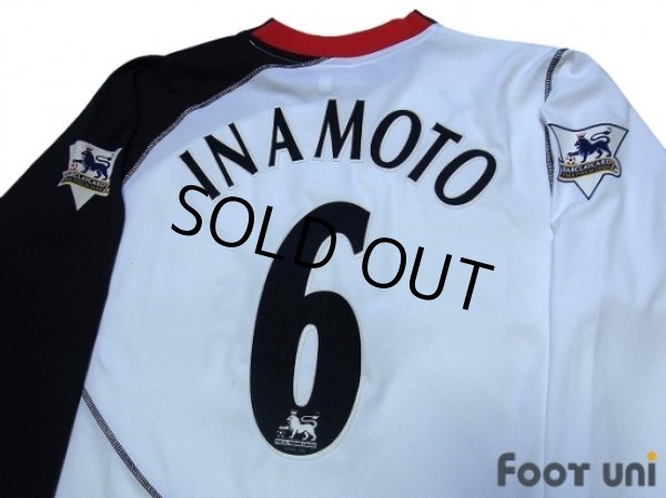 Photo4: Fulham 2003-2005 Home Long Sleeve Shirt #6 Inamoto Barclaycard Premiership Patch/Badge w/tags (4)