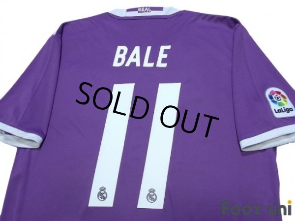 Photo4: Real Madrid 2016-2017 Away Shirt #11 Bale FIFA World Club Cup Champions 2016 Patch/Badge La Liga Patch/Badge (4)