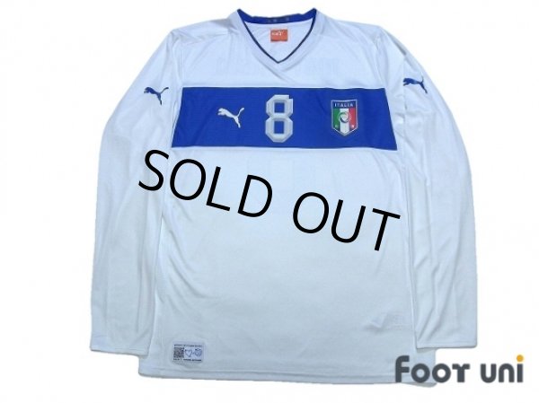 Photo1: Italy 2012 Away Long Sleeve Shirt #8 Marchisio (1)