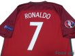Photo4: Portugal Euro 2016 Home Shirt #7 Ronaldo UEFA Euro 2016 Patch/Badge Respect Patch/Badge w/tags (4)