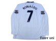 Photo2: Manchester United 2008-2009 Away Long Sleeve Shirt #7 Ronaldo w/tags (2)