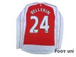 Photo2: Arsenal 2015-2016 Home Long Sleeve Shirt #24 Bellerin (2)