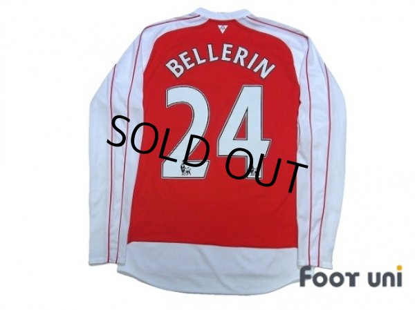 Photo2: Arsenal 2015-2016 Home Long Sleeve Shirt #24 Bellerin (2)
