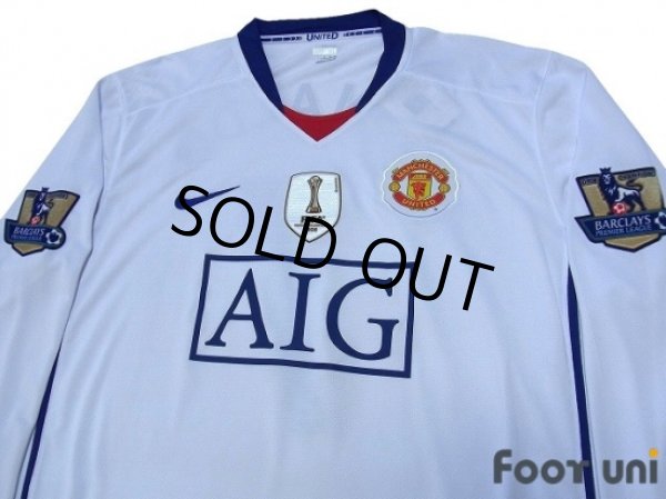 Photo3: Manchester United 2008-2009 Away Long Sleeve Shirt #7 Ronaldo w/tags (3)