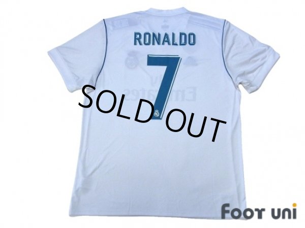 Photo2: Real Madrid 2017-2018 Home Shirt #7 Ronaldo w/tags (2)