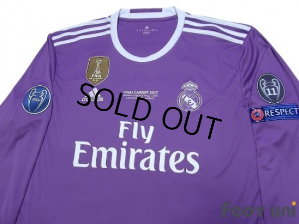 Photo3: Real Madrid 2016-2017 Away Long Sleeve Shirt #7 Ronaldo w/tags (3)