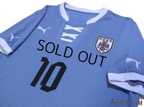 Photo3: Uruguay 2013 Home #10 Forlan Shirt and Shorts Set (3)