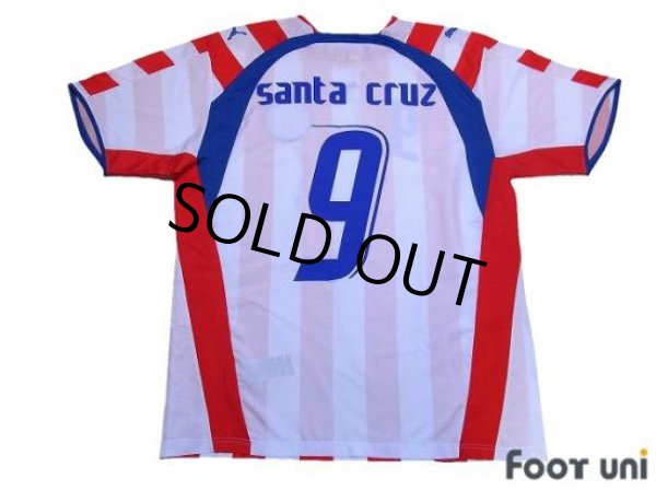 Photo2: Paraguay 2006 Home Shirt #9 Santa Cruz (2)
