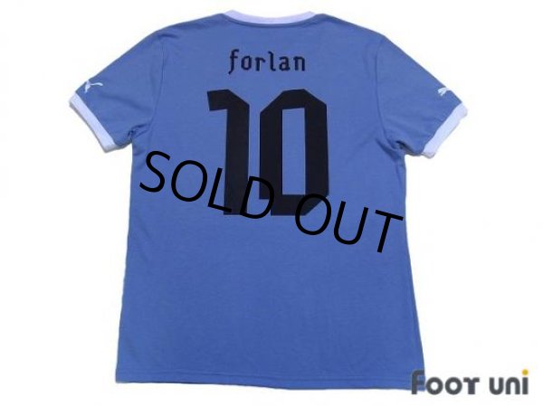 Photo2: Uruguay 2013 Home #10 Forlan Shirt and Shorts Set (2)