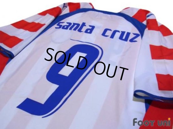 Photo3: Paraguay 2006 Home Shirt #9 Santa Cruz (3)