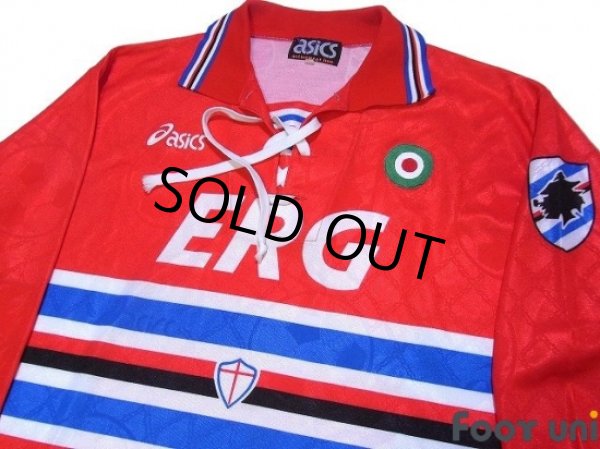Photo3: Sampdoria 1994-1995 Away Long Sleeve Shirt Coppa Italia Patch/Badge (3)