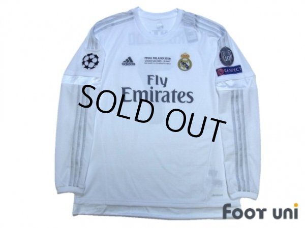 Photo1: Real Madrid 2015-2016 Home Long Sleeve Shirt #7 Ronaldo w/tags (1)