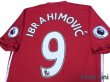 Photo4: Manchester United 2016-2017 Home Authentic Shirt and Shorts Set #9 Ibrahimovic Premier League Patch/Badge (4)