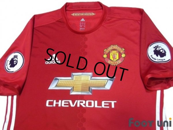 Photo3: Manchester United 2016-2017 Home Authentic Shirt and Shorts Set #9 Ibrahimovic Premier League Patch/Badge (3)