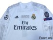 Photo3: Real Madrid 2015-2016 Home Long Sleeve Shirt #7 Ronaldo w/tags (3)