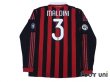 Photo2: AC Milan 2009-2010 Home Player Long Sleeve Shirt #3 Maldini w/tags (2)