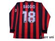 Photo2: AC Milan 1996-1997 Home Long Sleeve Shirt #18 Baggio Scudetto Patch/Badge (2)