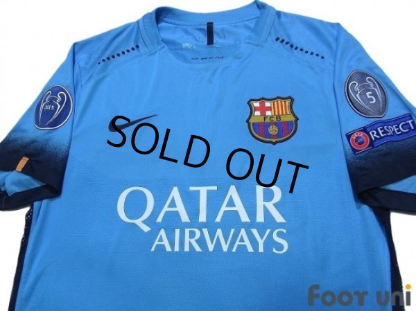 Photo3: FC Barcelona 2015-2016 3rd Authentic Shirt and Shorts Set #10 Messi (3)