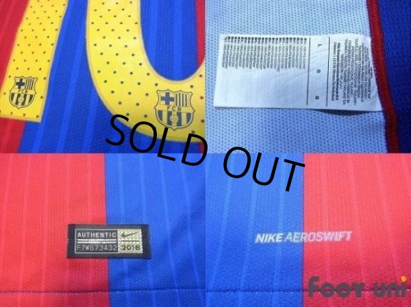 Photo7: FC Barcelona 2016-2017 Home Authentic Shirt and Shorts Set #10 Messi La Liga Patch/Badge (7)