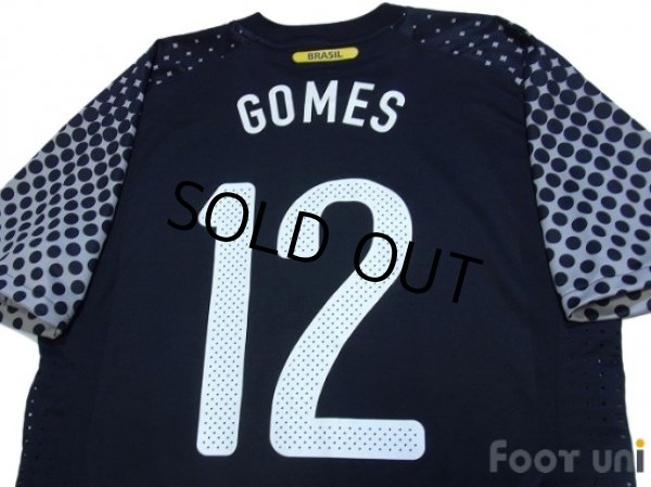 Photo4: Brazil 2010 GK Player Shirt #12 Gomes (4)