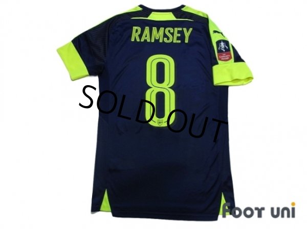 Photo2: Arsenal 2016-2017 3rd Shirt #8 Ramsey The Emirates FA CUP Patch/Badge (2)