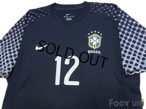 Photo3: Brazil 2010 GK Player Shirt #12 Gomes (3)