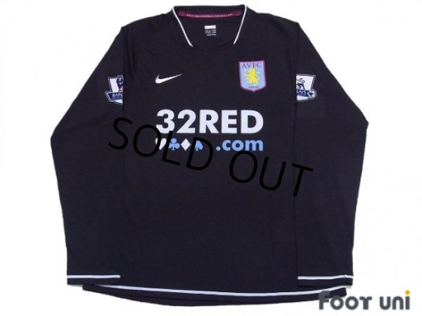 Photo1: Aston Villa 2007-2008 3rd Authentic Long Sleeve Shirt #7 Ashley Young (1)