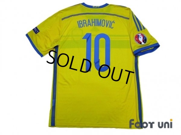 Photo2: Sweden 2014 Home Shirt #10 Ibrahimovic w/tags (2)