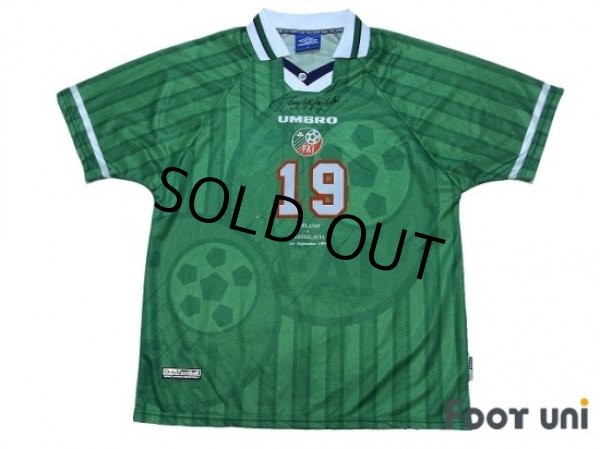 Photo1: Ireland 1998-1999 Home Player Shirt #19 (1)