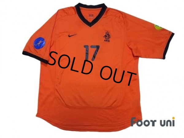 Photo1: Netherlands 2000 Home Shirt #17 Humphrey Rudge Under-21 UEFA Euro Championship Patch/Badge (1)