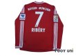 Photo2: Bayern Munchen 2013-2014 Home Long Sleeve Shirt #7 Ribery Bundesliga Patch/Badge Hermes Patch/Badge  (2)