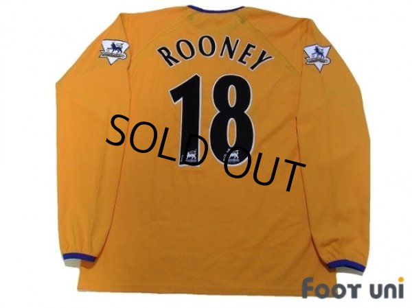 Photo2: Everton 2003-2004 Away Long Sleeve Shirt #18 Rooney (2)