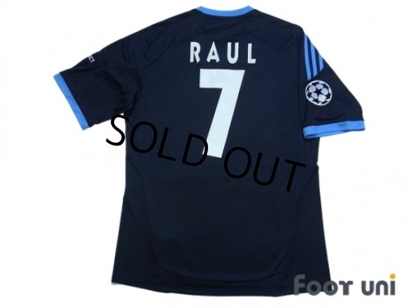Photo2: Schalke04 2010-2011 Away Shirt #7 Raul Champions League Patch/Badge Respect Patch/Badge (2)