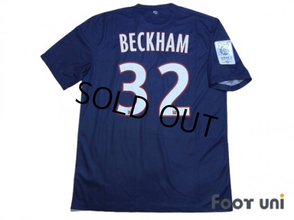 Photo2: Paris Saint Germain 2012-2013 Home Shirt #32 Beckham Ligue 1 Patch/Badge (2)