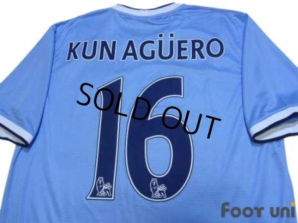 Photo4: Manchester City 2013-2014 Home Shirt #16 Kun Aguero (4)