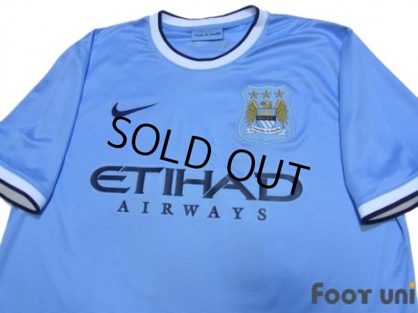 Photo3: Manchester City 2013-2014 Home Shirt #16 Kun Aguero (3)