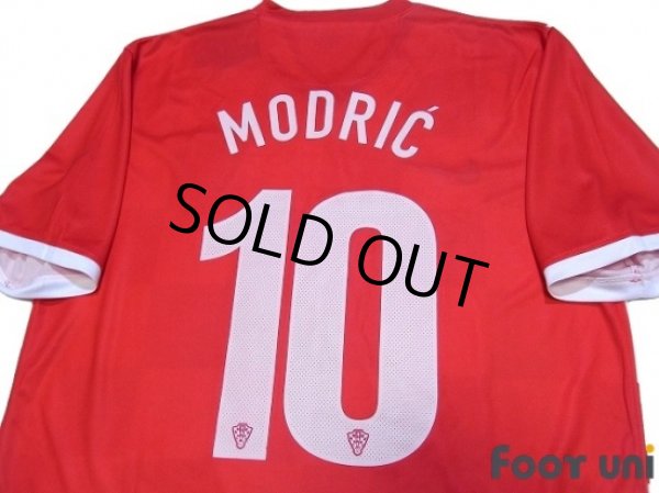 Photo4: Croatia 2014 Home Shirt #10 Modric w/tags (4)