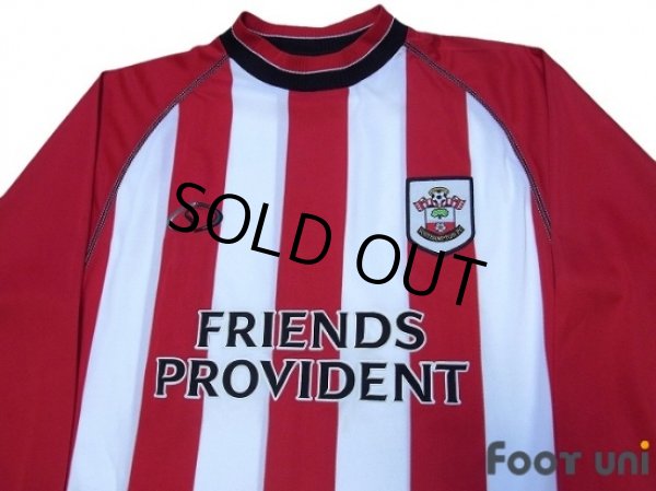 Photo3: Southampton FC 2003-2005 Home Long Sleeve Shirt (3)