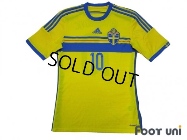 Photo1: Sweden 2014 Home Shirt #10 Ibrahimovic (1)