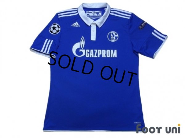 Photo1: Schalke04 2010-2012 Home Shirt #25 Huntelaar Champions League Patch/Badge Respect Patch/Badge (1)