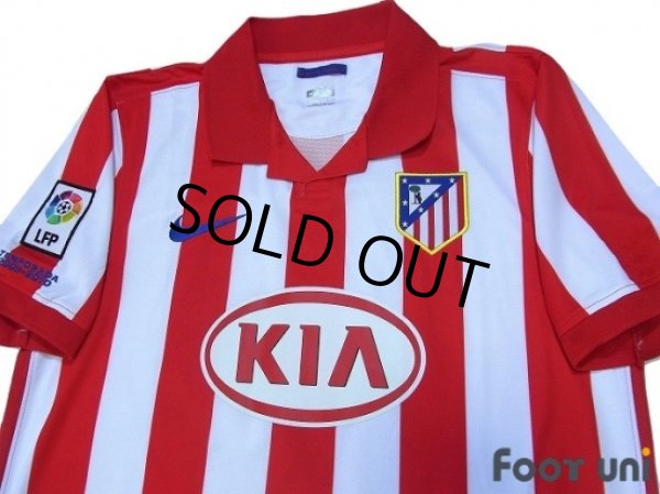 Photo3: Atletico Madrid 2009-2010 Home Shirt #10 Kun Aguero LFP Patch/Badge (3)