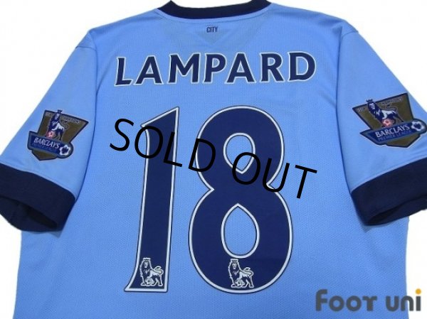 Photo4: Manchester City 2014-2015 Home Authentic Shirt #18 Lampard BARCLAYS PREMIER LEAGUE Patch/Badge (4)
