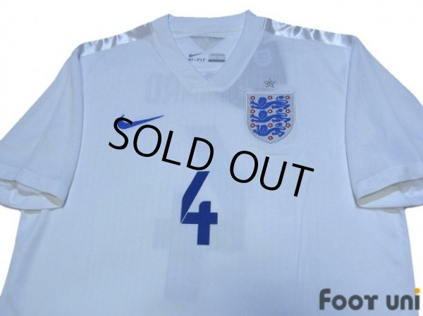 Photo3: England 2014 Home Shirt #4 Gerrard w/tags (3)