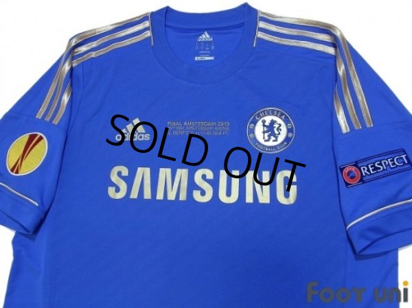 Photo3: Chelsea 2012-2013 Home Shirt #11 Oscar UEFA Europa League Patch/Badge Respect Patch/Badge (3)