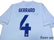 Photo4: England 2014 Home Shirt #4 Gerrard w/tags (4)