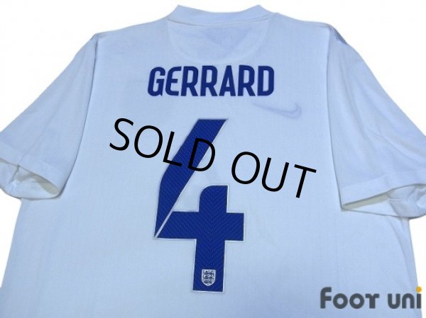 Photo4: England 2014 Home Shirt #4 Gerrard w/tags (4)