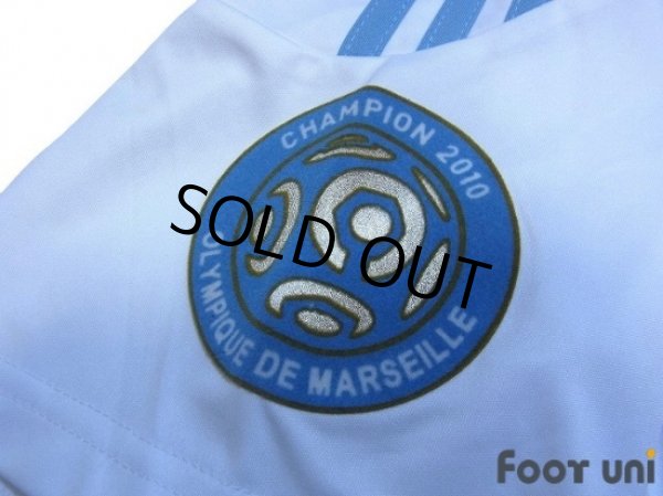 Photo7: Olympique Marseille 2010-2011 Home Shirt #10 Gignac Olympique Marseille Champion 2010 Patch/Badge (7)