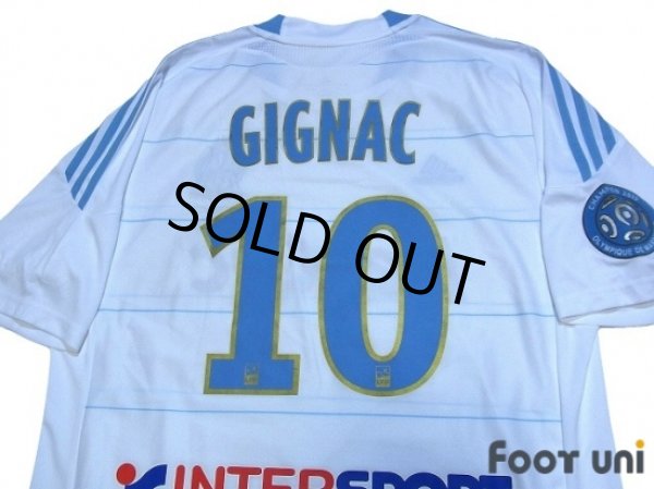 Photo4: Olympique Marseille 2010-2011 Home Shirt #10 Gignac Olympique Marseille Champion 2010 Patch/Badge (4)