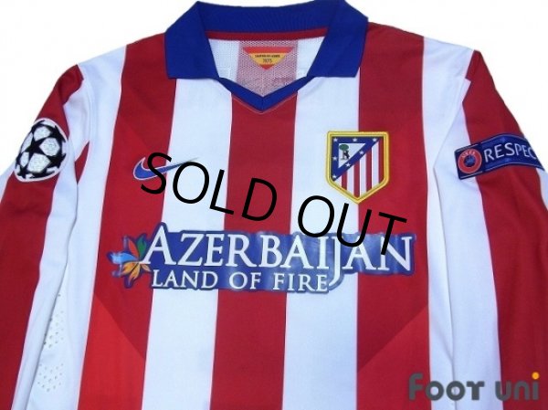 Photo3: Atletico Madrid 2014-2015 Home Authentic Long Sleeve Shirt #7 Griezmann (3)
